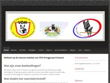Tablet Screenshot of kringgroepfrisiana.nl